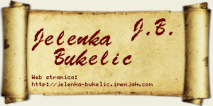 Jelenka Bukelić vizit kartica